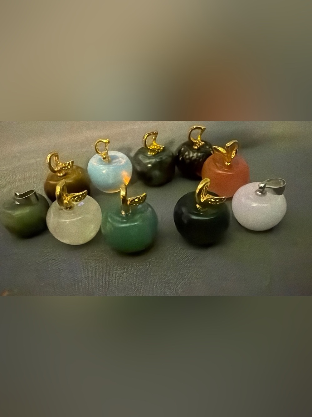 Assorted Gemstone Pendant Set - Multi Color - Picture 4 of 6